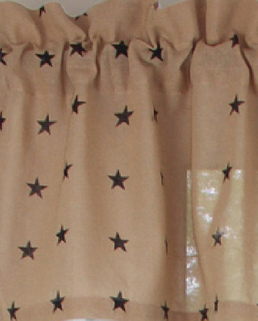 Heirloom Star Nutmeg Valance VL0118ST - The Fox Decor